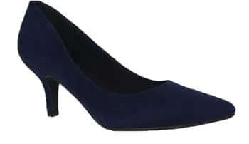 נעלי עקב דגם TATYANA נייבי מיקרובייבר IU 6180-1