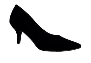 נעלי עקב דגם TATYANA שחור מיקרובייבר IU 6180-1