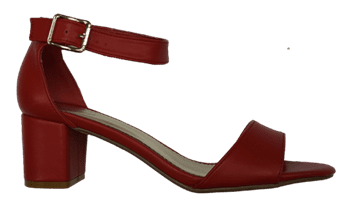 סנדלי עקב דגם :דניאלה. HL6302-13 אדום מט