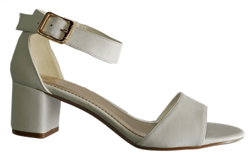 סנדלי עקב דגם :דניאלה. HL6302-13 לבן מט