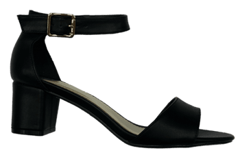 סנדלי עקב דגם :דניאלה. HL6302-13 שחור מט