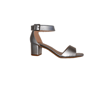 סנדלי עקב דגם :דניאלה. HL6302-13A כסף מטלי