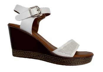 סנדלי עקב דגם : זהבה. IR69860-2 לבן