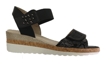 סנדלי עקב דגם : ברברה. SH 906-1 שחור