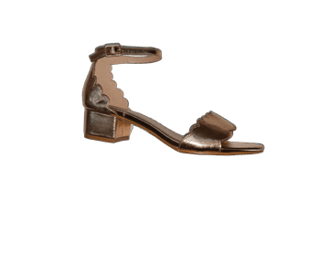 סנדלי עקב דגם : דונה. HL 8899-1 שמפניה