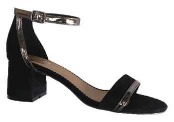 סנדלי עקב דגם : לורי. EM2323-4 שחור-פיוטר