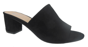 סנדלי עקב דגם: פאלה. HL6302-472 שחור נובוק