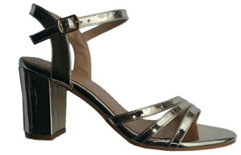 סנדלי עקב דגם לידייה. EM 1520-18 זהב