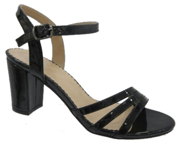 סנדלי עקב דגם לידייה. EM 1520-18 שחור