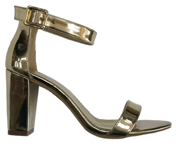 סנדלי עקב דגם: לוליטה. DC 39237-56 זהב מראה