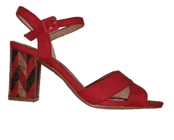 סנדלי עקב. דגם :סלינה . SH 210-1 אדום
