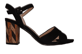 סנדלי עקב. דגם :סלינה . SH 210-1 שחור