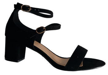 דגם: קיילי. סנדלי עקב. H26302-A108 שחור נובוק