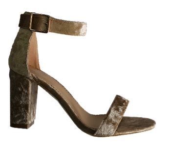 דגם: לולי. סנדלי עקב. DC39237-56 בז סטן קטיפתי