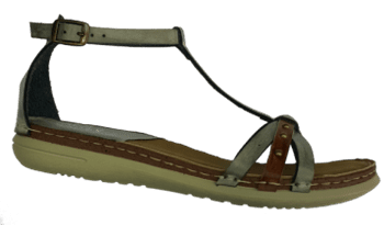 דגם: בקי. סנדל שטוח. BF-1424-S3 אפור חום