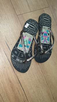 כפכפי הוויאנס צבעוני מודפס